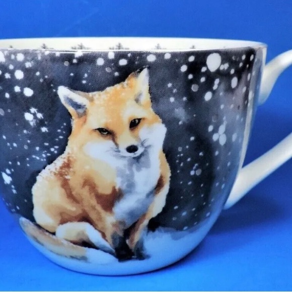 PORTOBELLO BY DESIGN "SEASON'S GREETINGS" FOX MUG (MWOT) - Picture 2 of 3